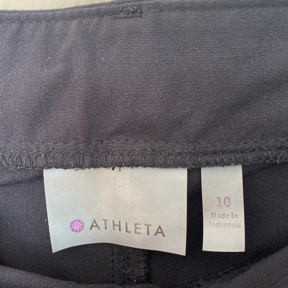 Athleta utility slacks black women’s 10 ten straight leg EUC - Picture 4 of 7
